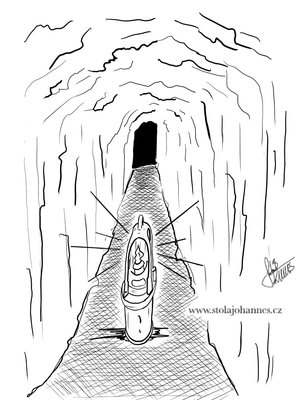 Kahan v jeskyni